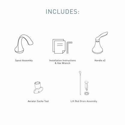 MOEN Eva T6420BN Widespread 2-Handle High-Arc Bathroom Faucet in Brushed Nickel (Valve Not Included)