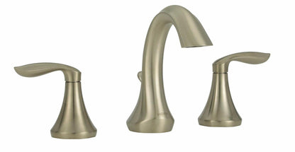 MOEN Eva T6420BN Widespread 2-Handle High-Arc Bathroom Faucet in Brushed Nickel (Valve Not Included)