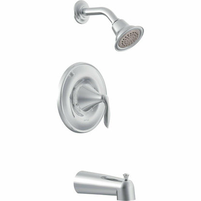 MOEN Eva T62133EP Eco-Performance Posi-Temp Pressure Balanced Tub and Shower Trim in Chrome (Valve Not Included)