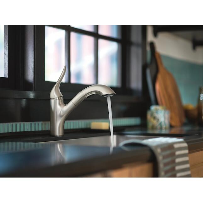 MOEN Koa 87931SRS Single Handle Pull-out Kitchen Faucet with Sprayer in Spot Resist Stainless