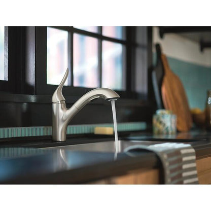 MOEN Koa 87931SRS Single Handle Pull-out Kitchen Faucet with Sprayer in Spot Resist Stainless