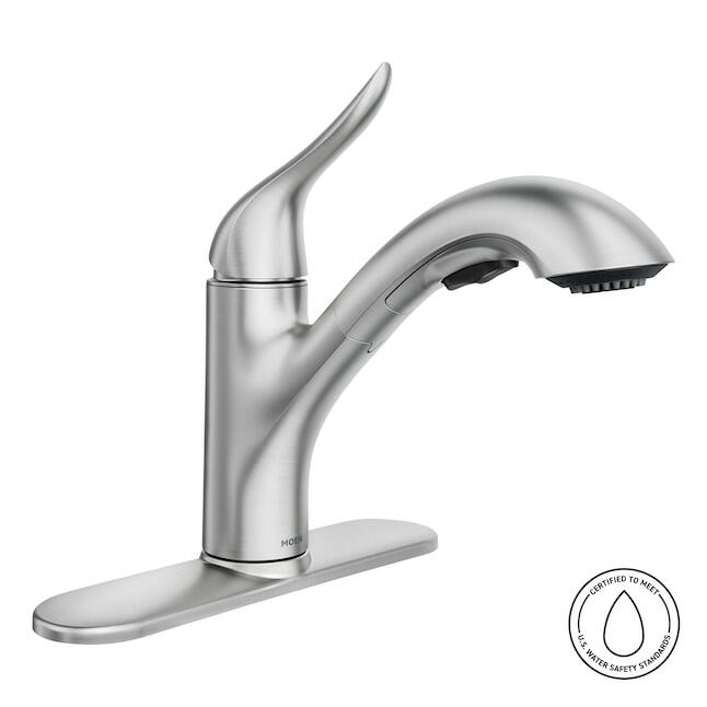 MOEN Koa 87931SRS Single Handle Pull-out Kitchen Faucet with Sprayer in Spot Resist Stainless