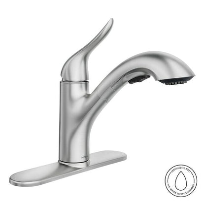 MOEN Koa 87931SRS Single Handle Pull-out Kitchen Faucet with Sprayer in Spot Resist Stainless
