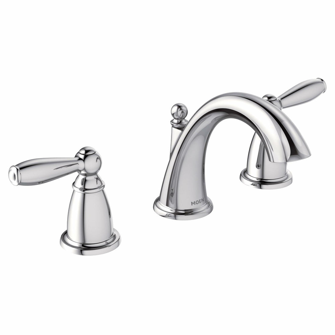 MOEN Brantford TV6620 Two-Handle High Arc Widespread Bathroom Sink Faucet in Chrome (Valve Included)