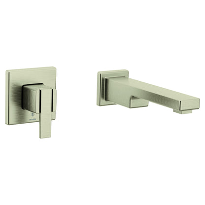 MOEN 90 Degree WTS911BN Single Handle Wall Mount Tub Filler High Flow Tub Faucet with 10" Spout Reach in Brushed Nickel
