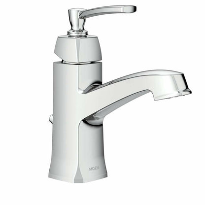 MOEN Conway WS84923 One-Handle Single Hole Bathroom Sink Faucet with Drain Assembly in Chrome