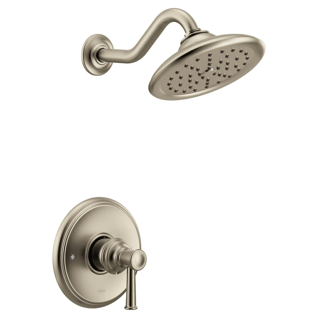 MOEN Belfield UT3312BN M-CORE 3-Series 1-Handle Shower Trim Kit in Brushed Nickel (Valve Required)