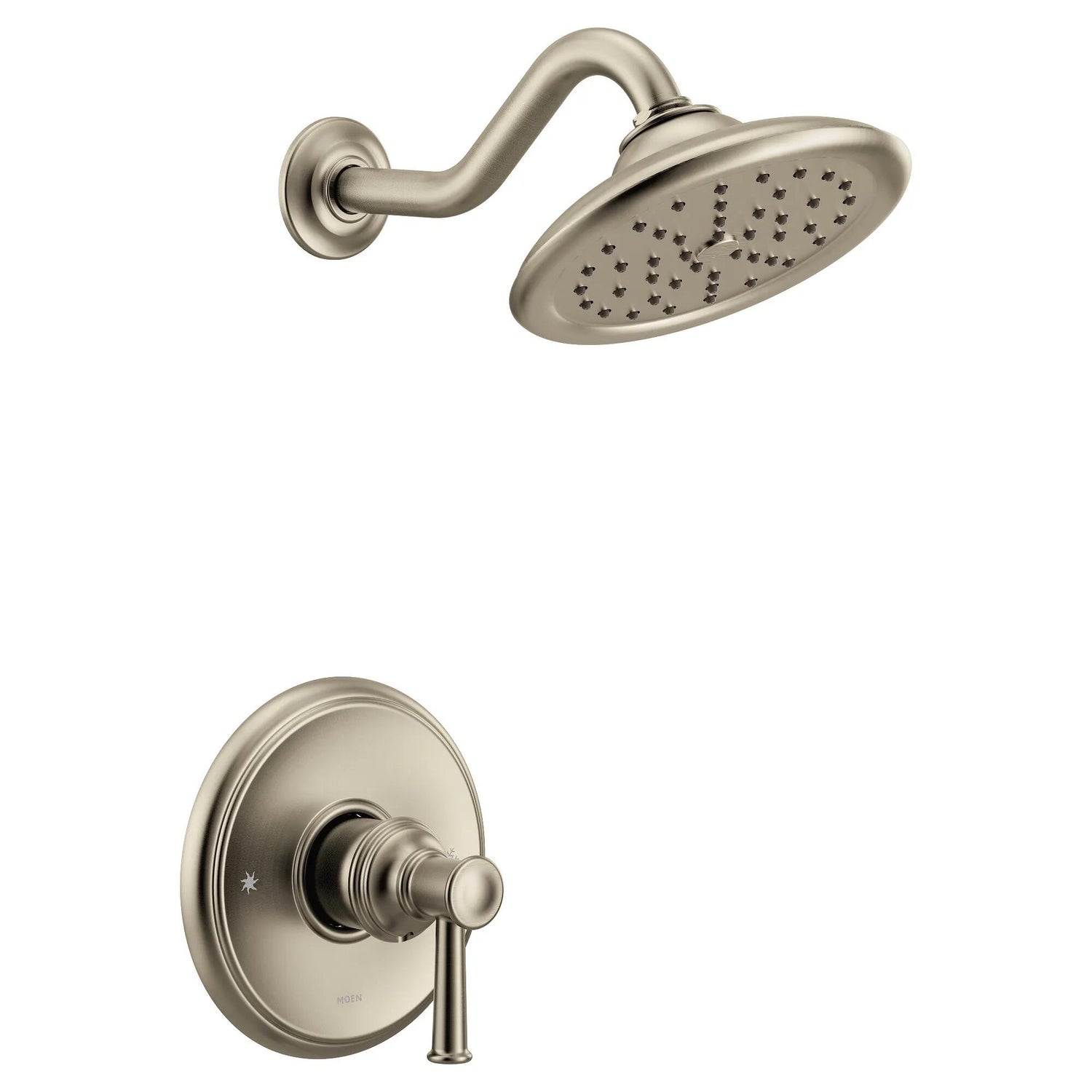 MOEN Belfield UT3312BN M-CORE 3-Series 1-Handle Shower Trim Kit in Brushed Nickel (Valve Required)