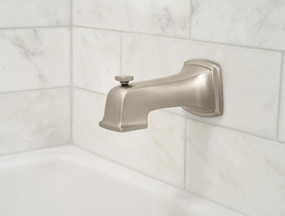 MOEN Finney 82721SRN One-Handle Tub and Shower Faucet in Spot Resist Brushed Nickel (Valve Required)