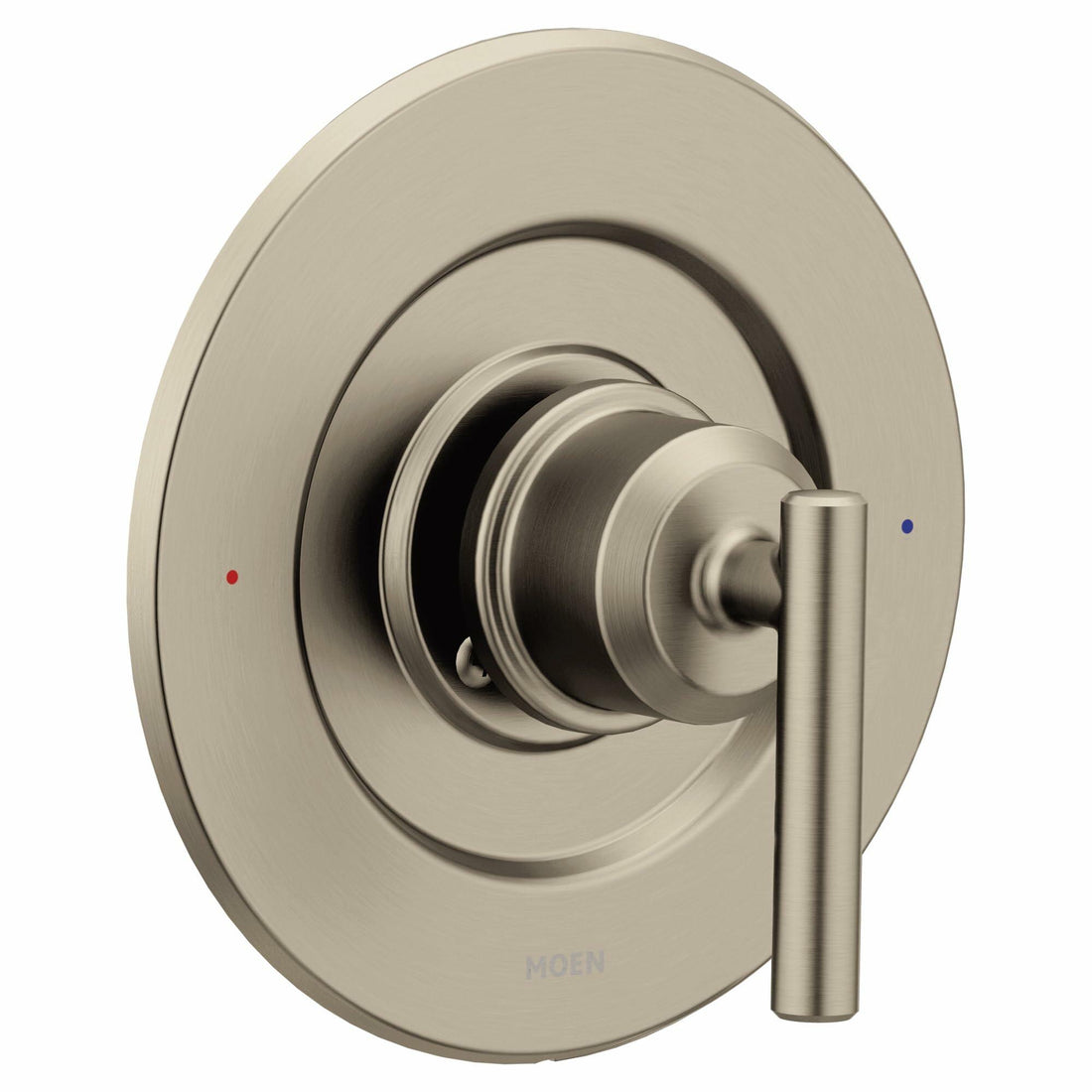 MOEN Gibson T2901BN Posi-Temp Pressure-Balancing Modern Shower Handle Trim in Brushed Nickel (Valve Required)