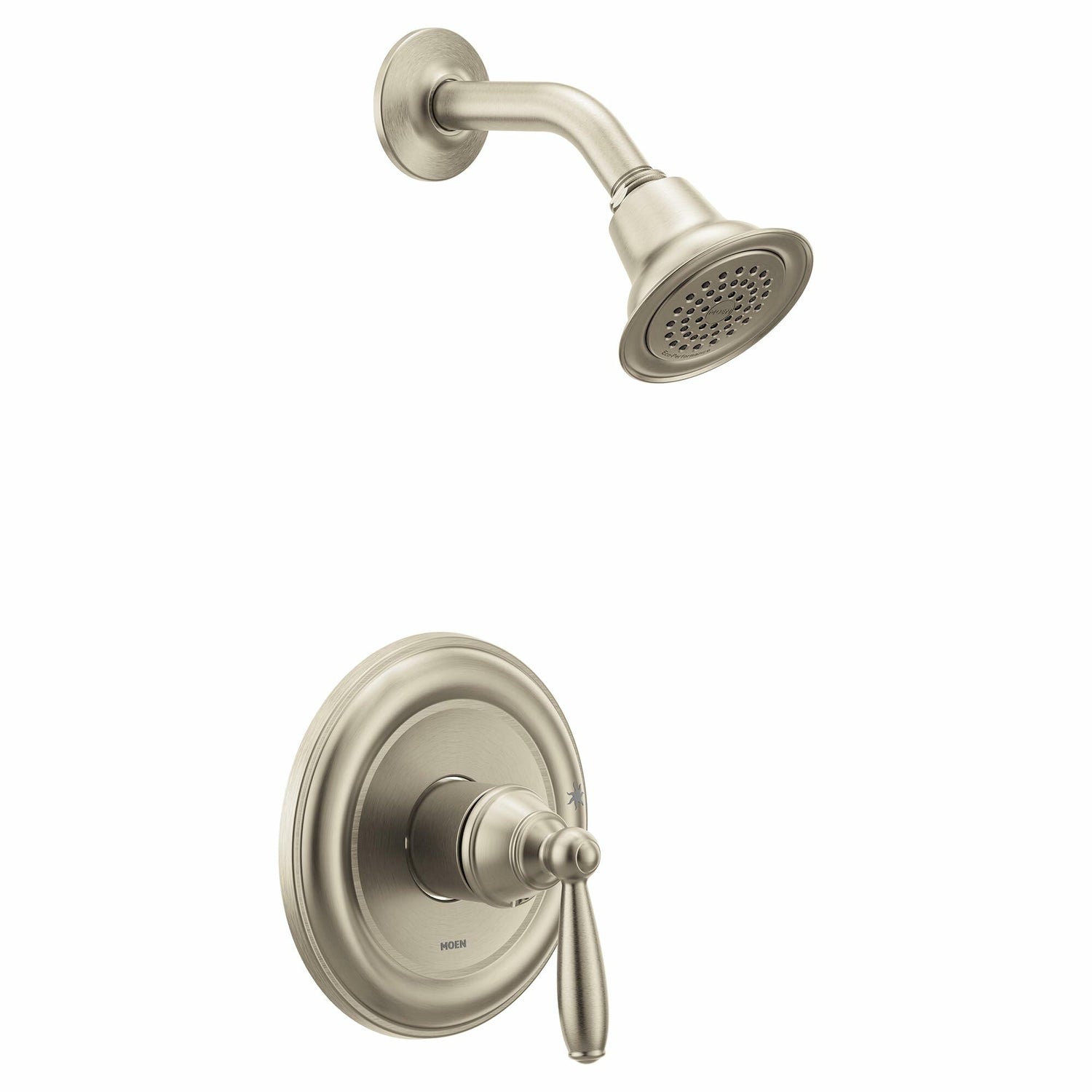 MOEN Brantford UT2152EPBN M-CORE 2-Series 1-Handle Shower Trim Kit in Brushed Nickel (Valve Required)