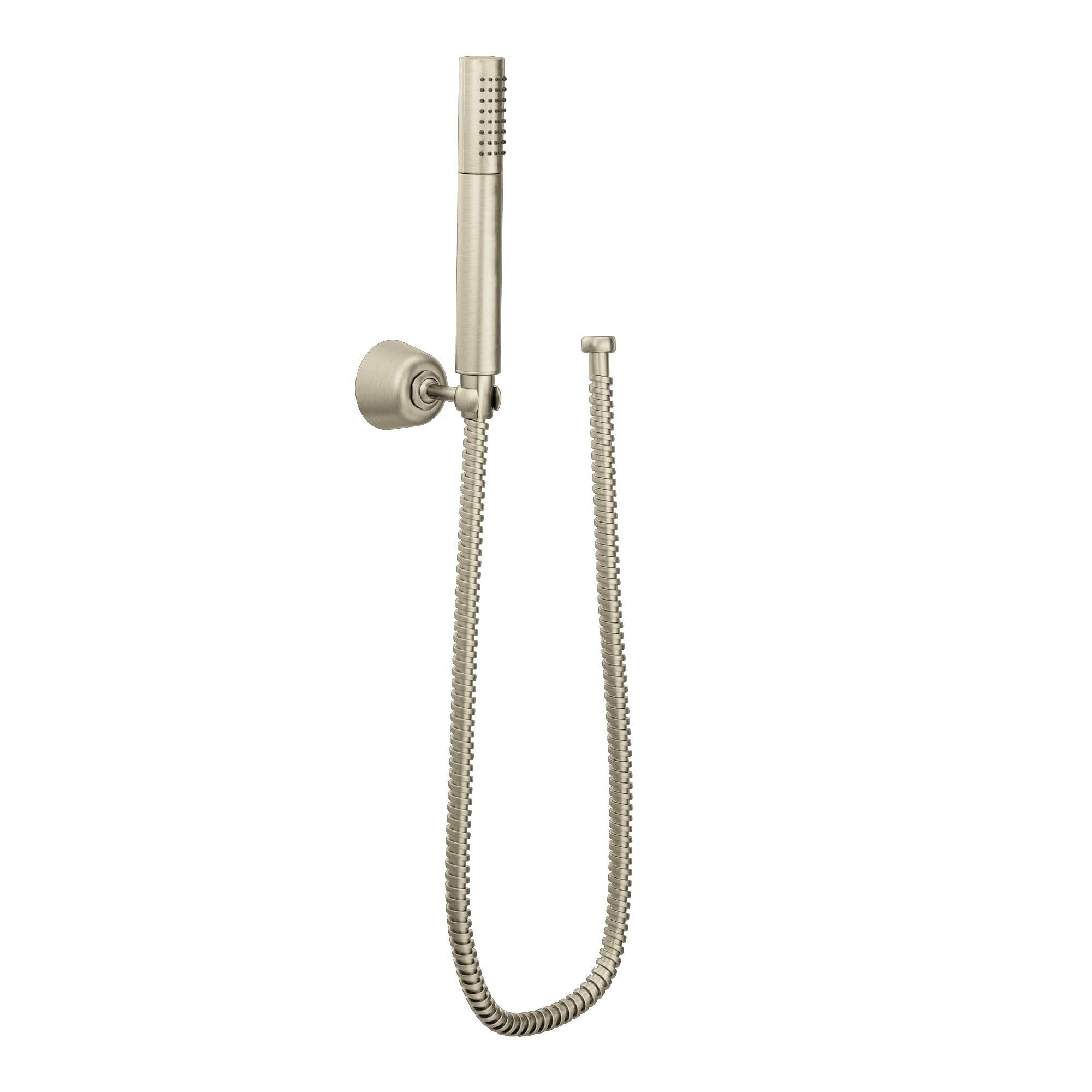 MOEN Fina S11705EPBN Eco-Performance Handheld Showerhead with Wall Bracket and 69-Inch-Long Hose in Brushed Nickel