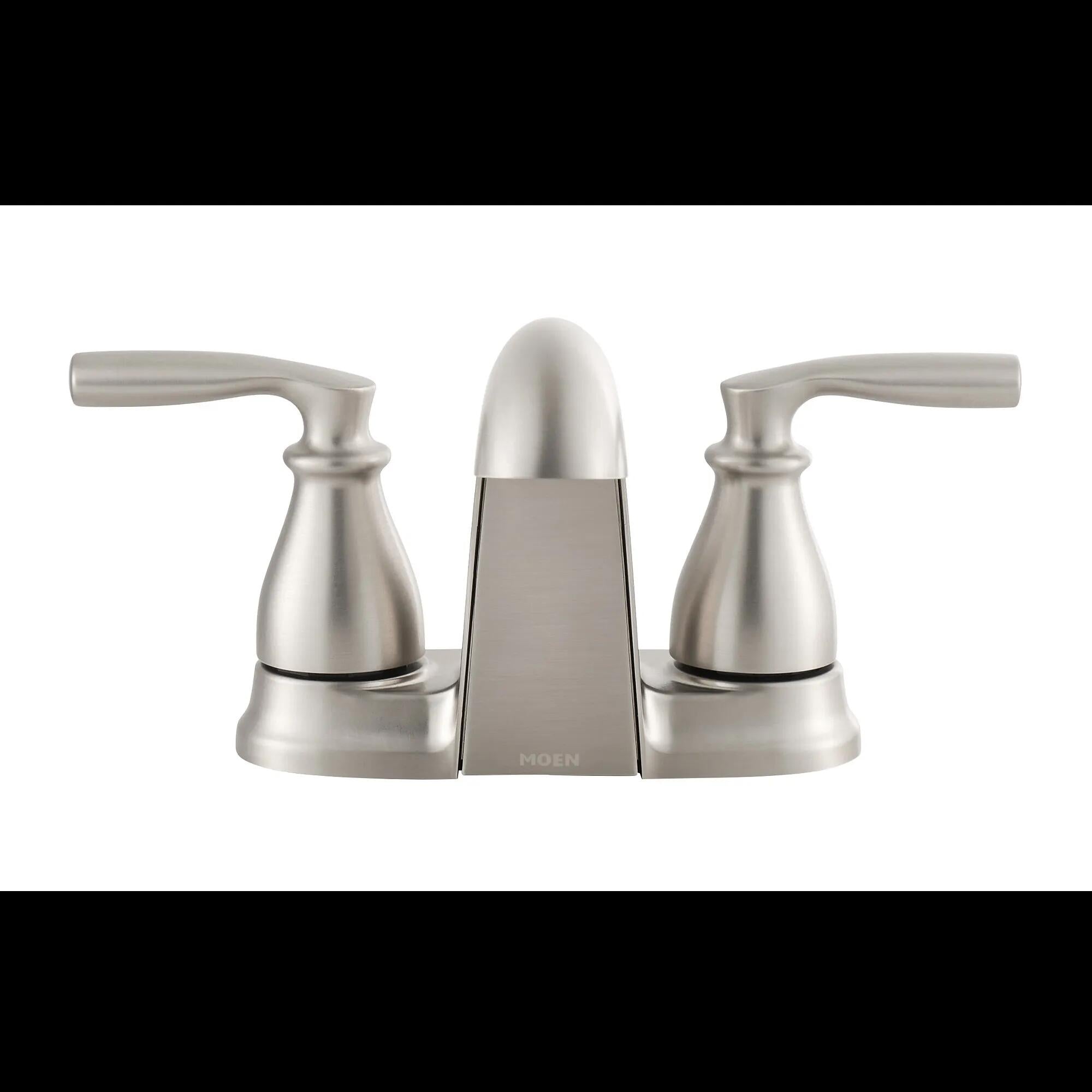 MOEN Hilliard 84532SRN Two-handle Centerset Bathroom Sink Faucet in Spot Resist Brushed Nickel
