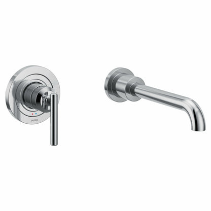MOEN Gibson Single Handle Wall Mount Tub Filler High Flow Tub Faucet with 10" Spout Reach in Chrome