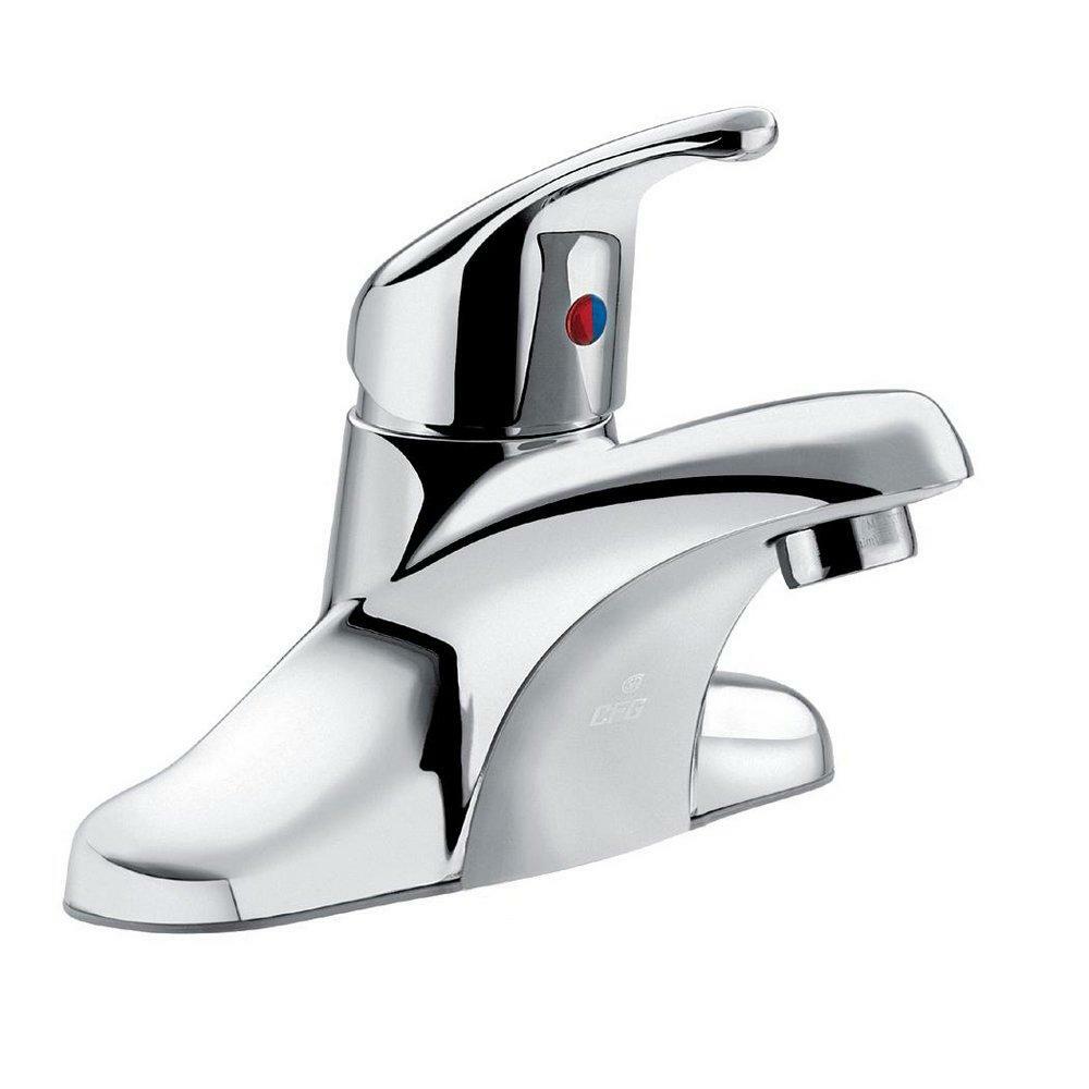 MOEN CFG CA40717 Cornerstone Single Handle Centerset Bathroom Sink Faucet in Chrome