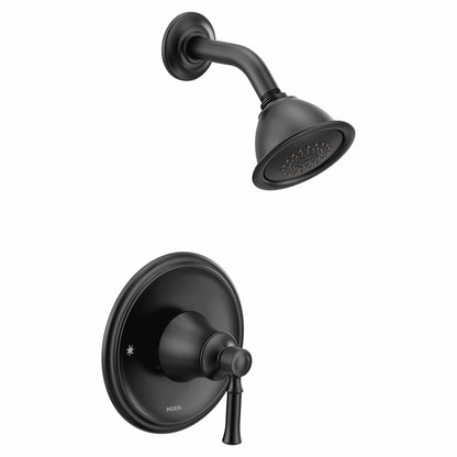 MOEN Dartmoor T2182BL Posi-Temp Bathroom Tub Faucet Trim Kit in Matte Black (Valve Required)