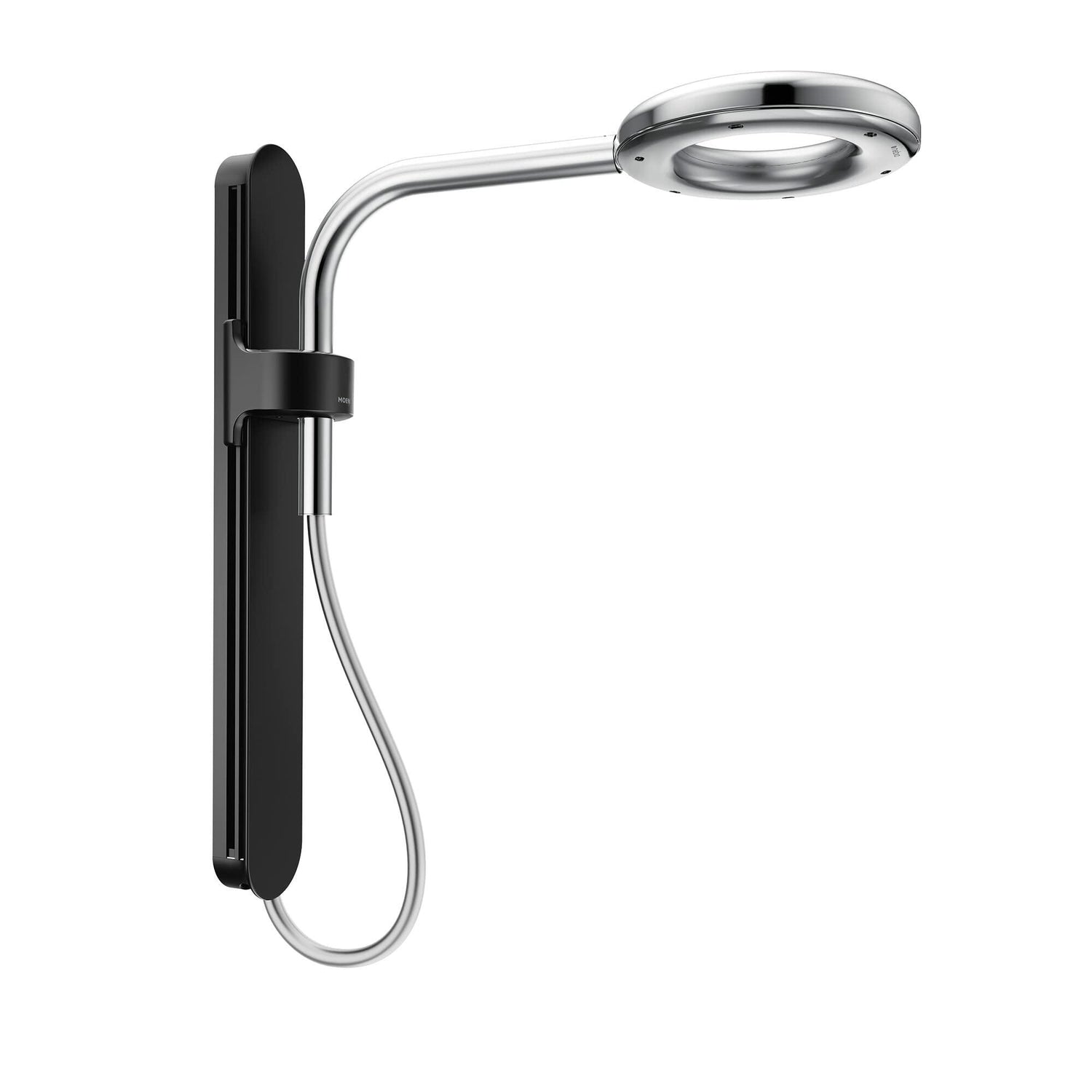 MOEN Spa N207R0BLC Shower Rainshower in Matte Black/Chrome