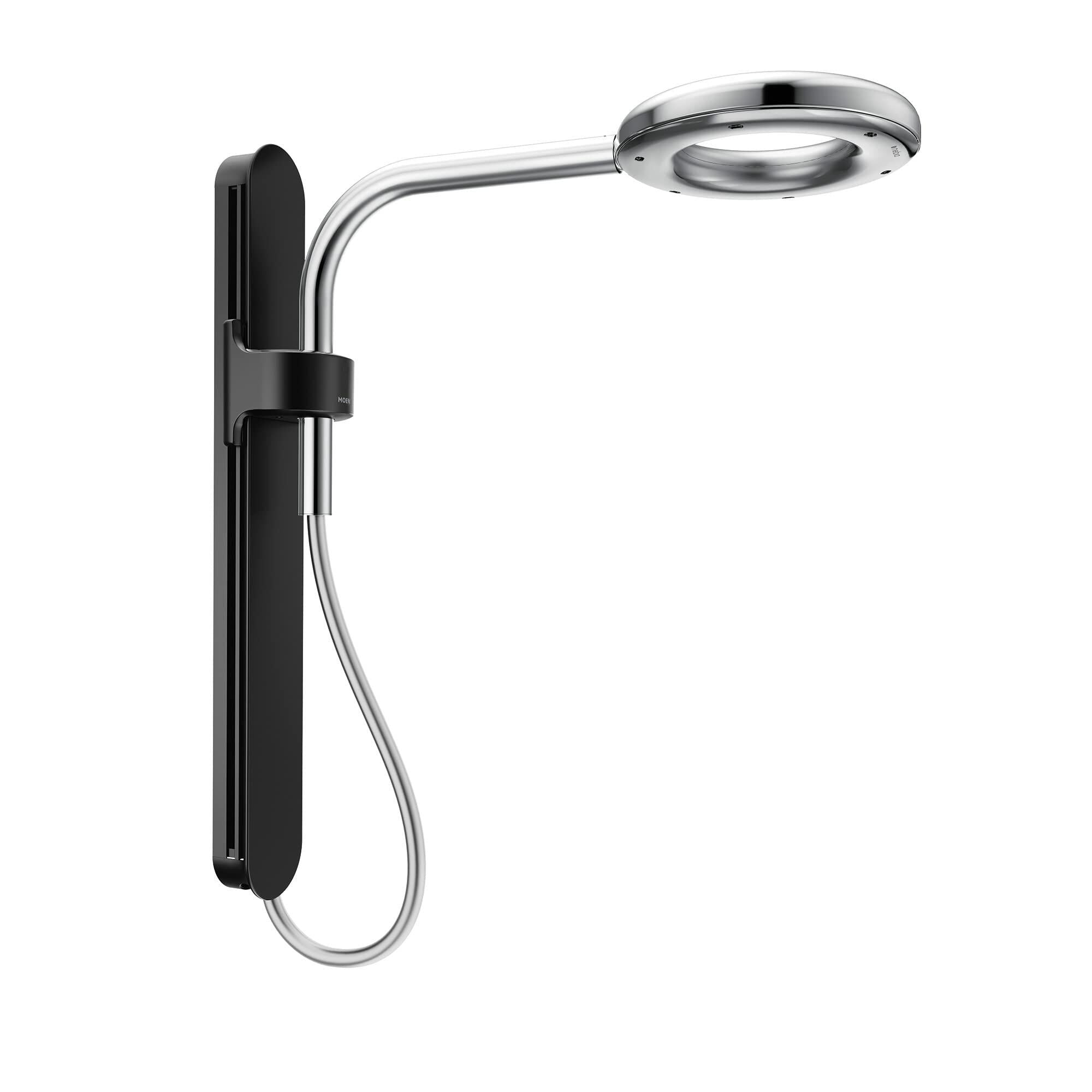 MOEN Spa N207R0BLC Shower Rainshower in Matte Black/Chrome