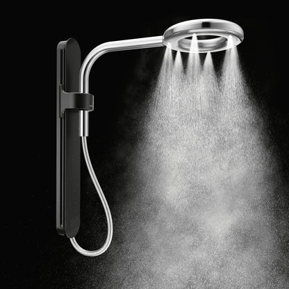 MOEN Spa N207R0BLC Shower Rainshower in Matte Black/Chrome