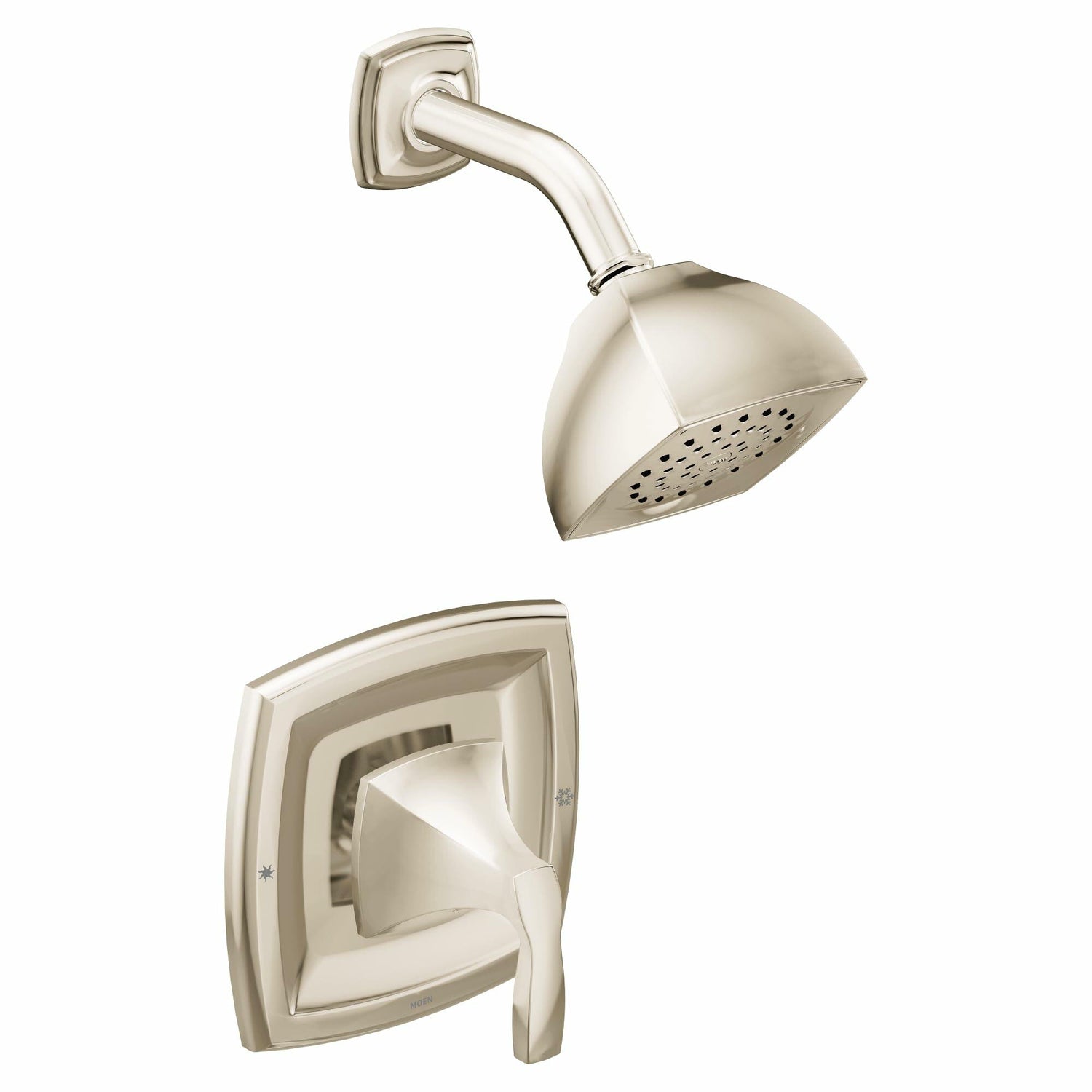 MOEN Voss T2692EPNL Posi-Temp Pressure Balancing Eco-Performance Shower Trim Kit in Polished Nickel (Valve Required)