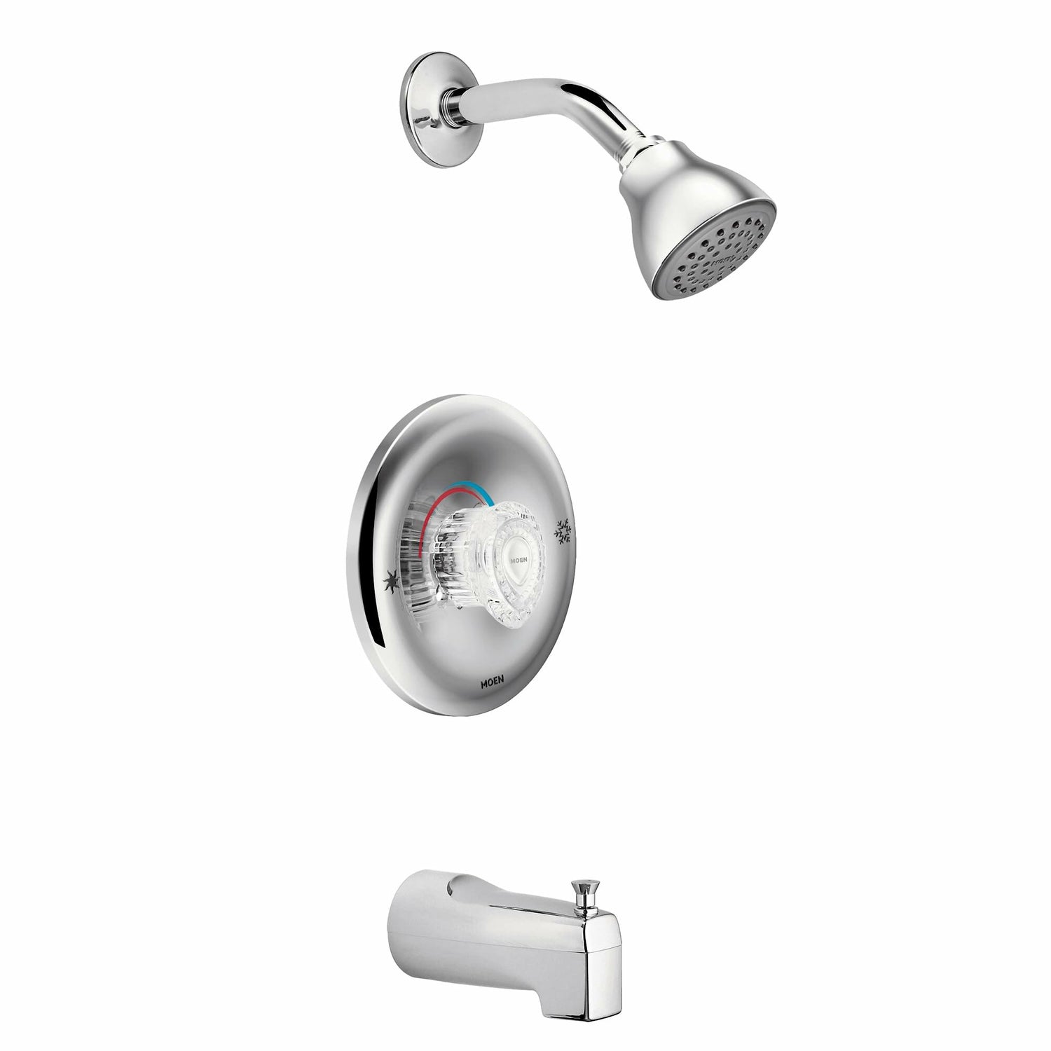 MOEN Chateau 2363 Posi-Temp Pressure Balanced Tub and Shower Trim Kit in Chrome (Valve Included)