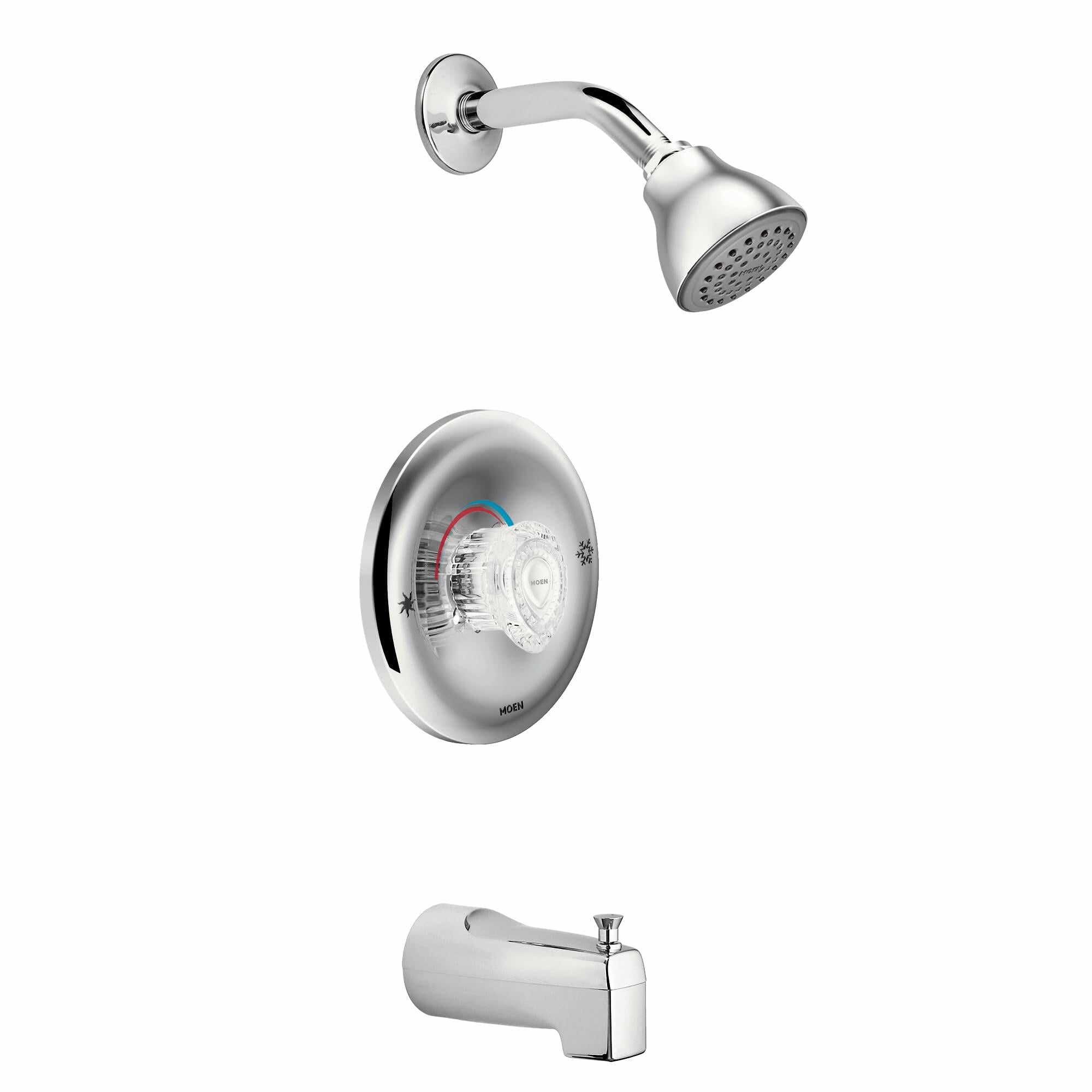 MOEN Chateau 2363 Posi-Temp Pressure Balanced Tub and Shower Trim Kit in Chrome (Valve Included)