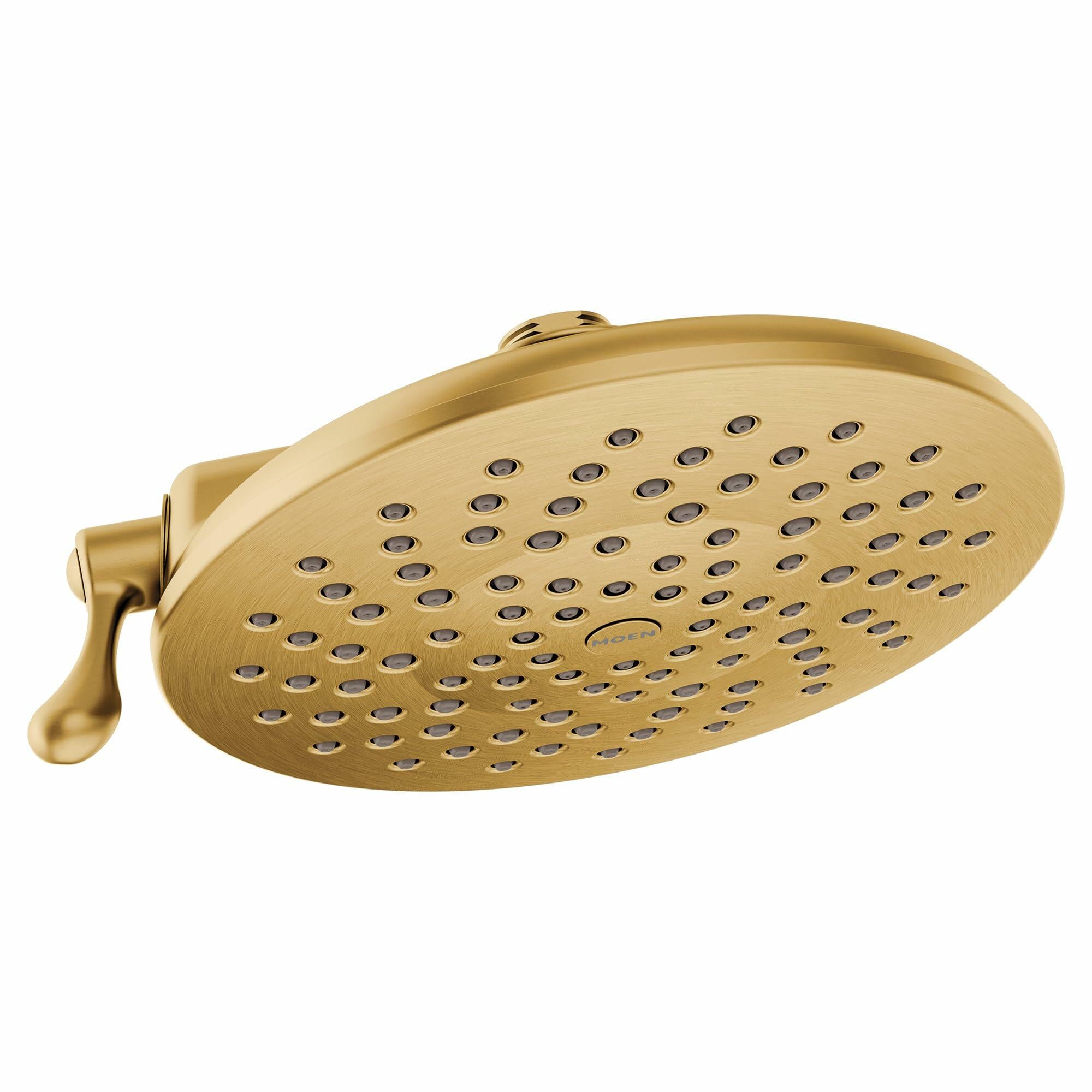 MOEN Velocity S6320BG Two-Function Rainshower 8-Inch Shower Head with Immersion Technology for a High-Pressure Rinse in Brushed Gold