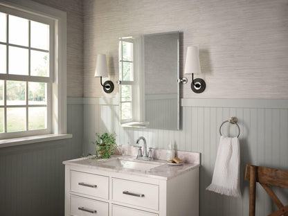 MOEN Ellicott 84092 Two-Handle Centerset Bathroom Faucet in Chrome (Drain Included)
