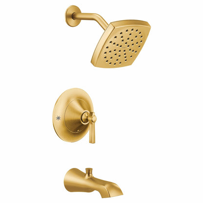 MOEN Flara TS2913BG Posi-Temp Pressure Balancing Tub and Shower Trim Kit in Brushed Gold (Valve Required)