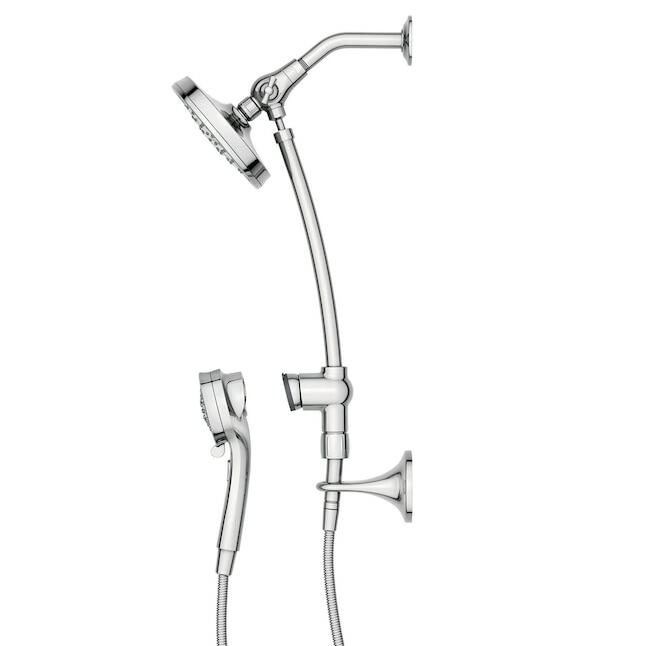 MOEN Engage 28501 6-Setting Handheld and Rain Showerhead with Slide Bar in Chrome