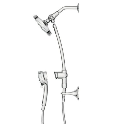 MOEN Engage 28501 6-Setting Handheld and Rain Showerhead with Slide Bar in Chrome