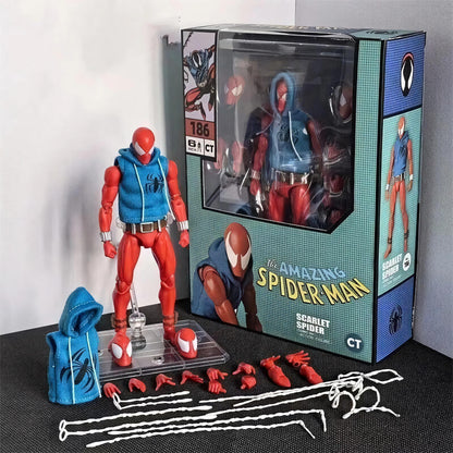 CT Toys Spider-Man Scarlet Spider Comic Version 6" Action Figure Toy Mafex 