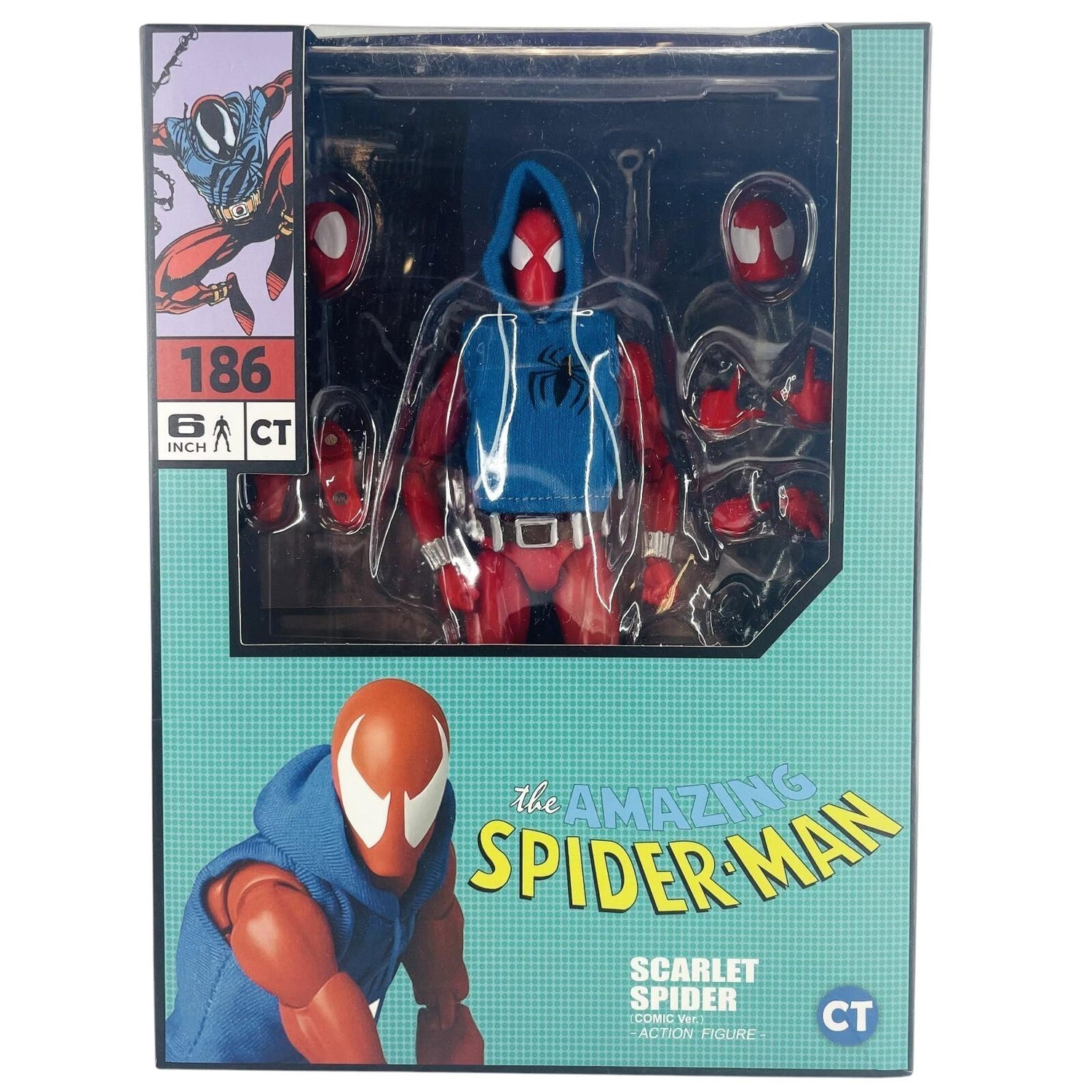 CT Toys Spider-Man Scarlet Spider Comic Version 6" Action Figure Toy Mafex 