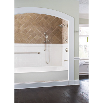 MOEN Wynford 195386BN Replacement Tub Non-Diverter Spout 1/2-Inch Slip Fit Connection in Brushed Nickel